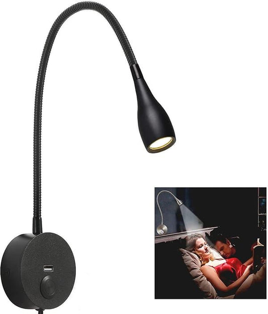 Flexible USB - Powered Bedside Reading Lamp - High - Quality & Trendy V1106-DSZ-LAMP-0012