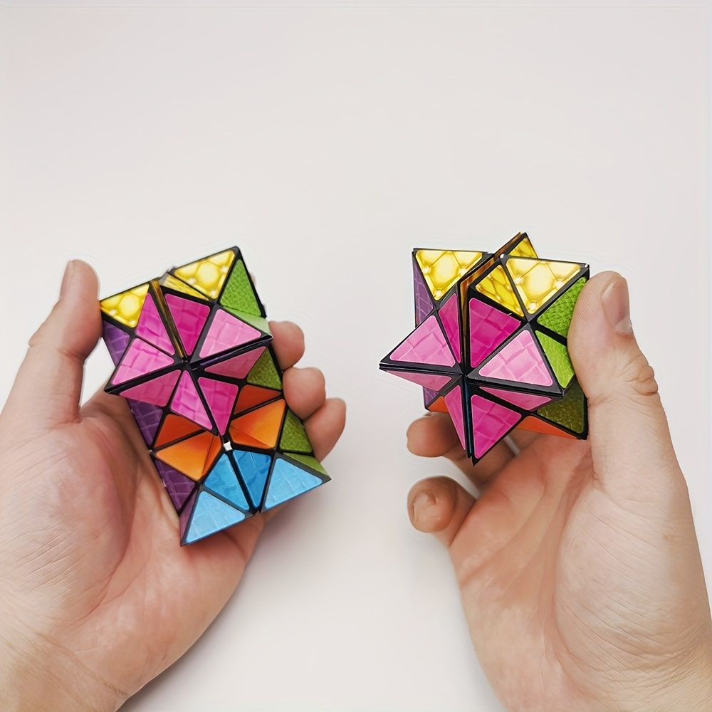 Infinite Cube - 3D Hexagonal Puzzle Toy, Space Geometry Flip Toy, Enhance Brain Ability and Relax, Mixed V1106-DSZ-MAG-001
