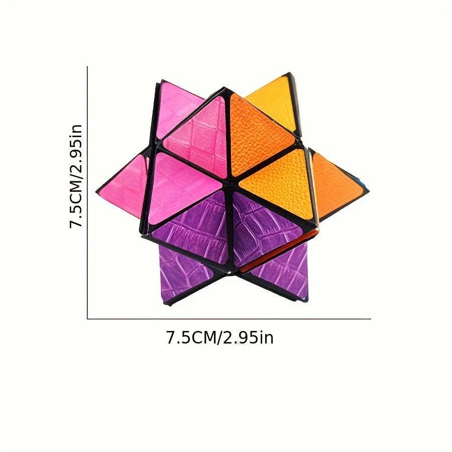 Infinite Cube - 3D Hexagonal Puzzle Toy, Space Geometry Flip Toy, Enhance Brain Ability and Relax, Mixed V1106-DSZ-MAG-001