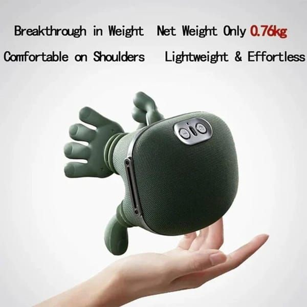 Massager, real hand simulation, deep tissue massage, neck, back and shoulder, 3D kneading, 3 speed adjustable V1106-DSZ-MASSAGER-001