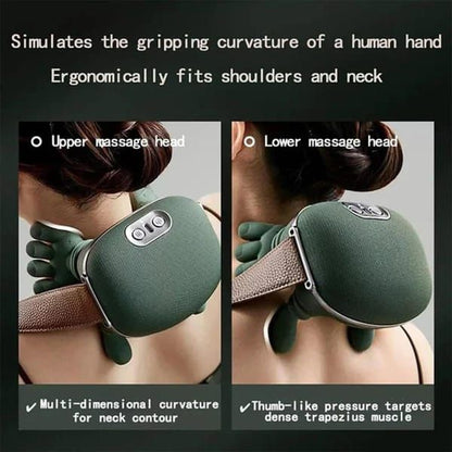 Massager, real hand simulation, deep tissue massage, neck, back and shoulder, 3D kneading, 3 speed adjustable V1106-DSZ-MASSAGER-001