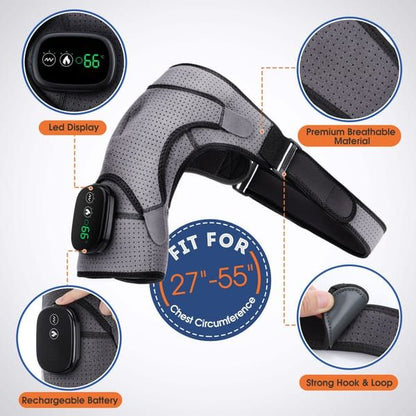 Shoulder Massager - Deep Tissue Relief with Adjustable Straps V1106-DSZ-SHO-0098