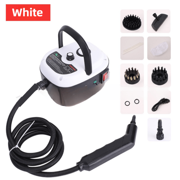 Steam Cleaner with Multiple Attachments, White V1106-DSZ-STEAM-0013