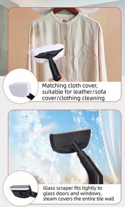 Steam Cleaner with Multiple Attachments, White V1106-DSZ-STEAM-0013