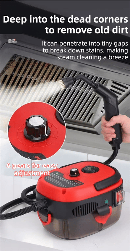 Steam Cleaner with Multiple Attachments, White V1106-DSZ-STEAM-0013