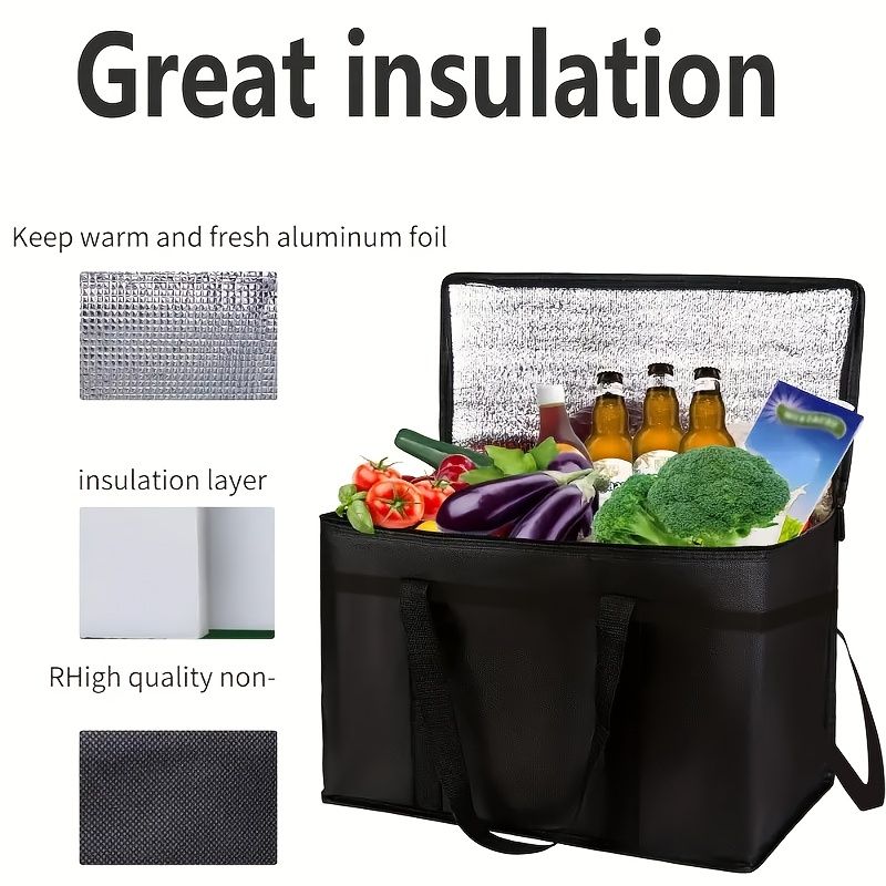 Extra-Large Insulated Cooler Bag for Catering, Delivery & Camping V1106-DSZ-XXX-4556