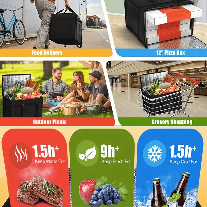 Extra-Large Insulated Cooler Bag for Catering, Delivery & Camping V1106-DSZ-XXX-4556