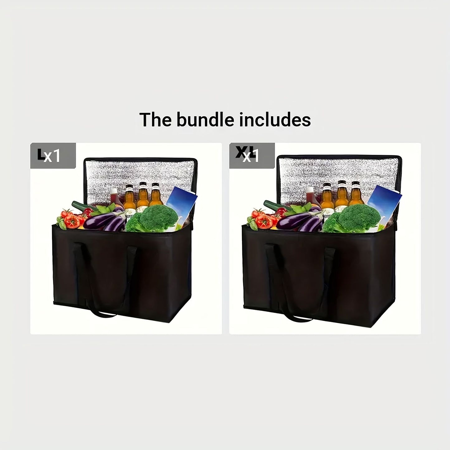 Extra-Large Insulated Cooler Bag for Catering, Delivery & Camping V1106-DSZ-XXX-4556