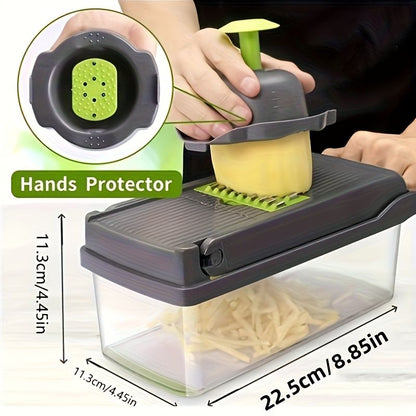 16-Piece Vegetable Chopper Set, Interchangeable Blades V1106-DSZ-XXX-54K