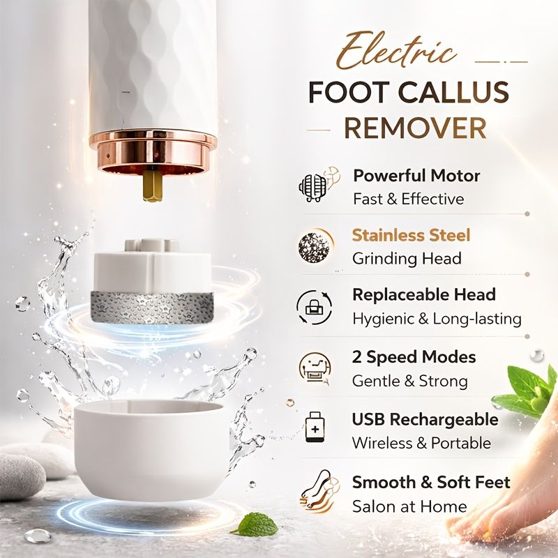 Electric Foot Callus Remover | USB Rechargeable V1106-DSZ-XXX-N