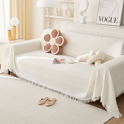 Pearl White 180 x 340 cm Sofa Blanket V1106-DSZ-XXX-NNNKJG