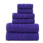 6-Piece Purple Towel Set for Bathroom, Soft & Absorbent Cotton Towels V1106-DSZ-XXX-NNNSDCV