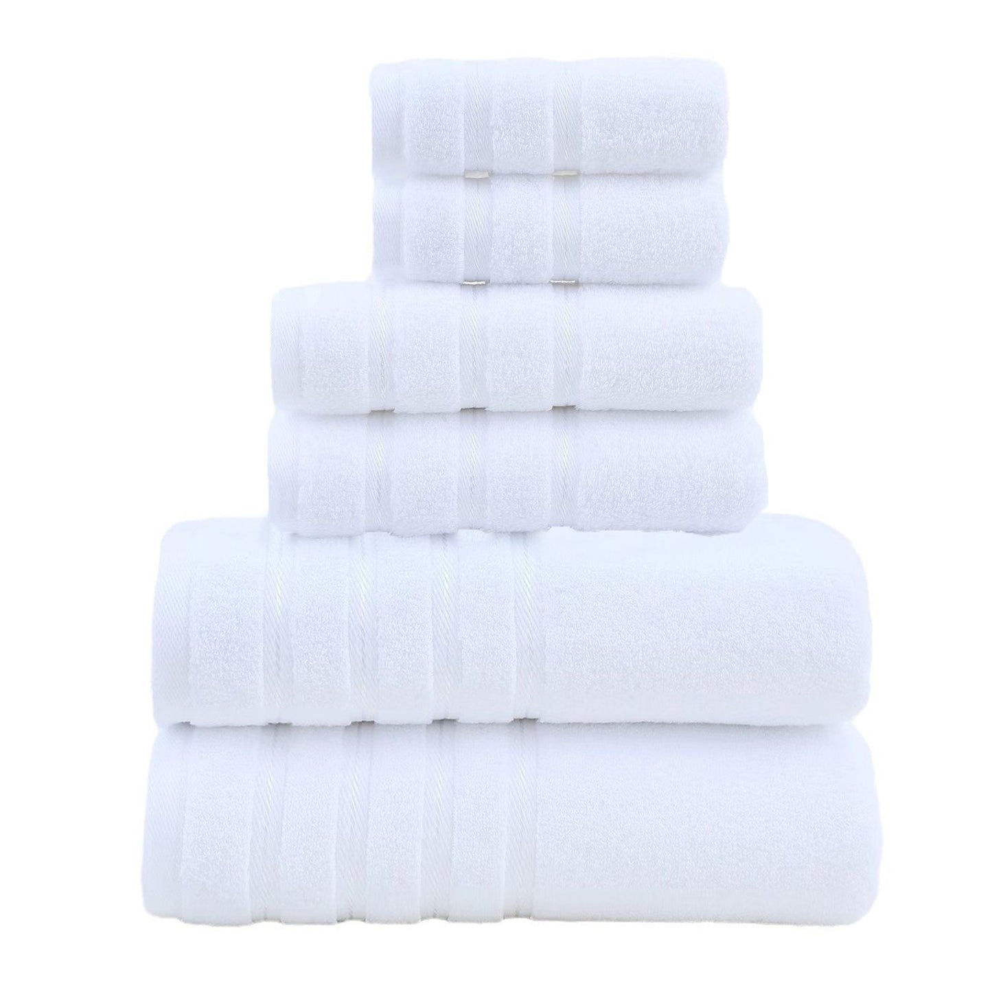 6-Piece White Towel Set V1106-DSZ-XXX-TREDF
