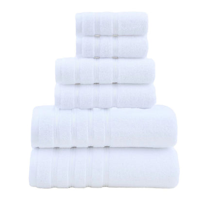 6-Piece White Towel Set V1106-DSZ-XXX-TREDF
