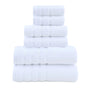 6-Piece White Towel Set V1106-DSZ-XXX-TREDF