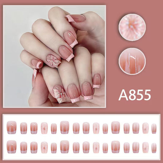 12 boxes / 288 pieces, white light luxury fashion French ins style flash sweet cool simple empress spicy girl V1106-HECDJ-001
