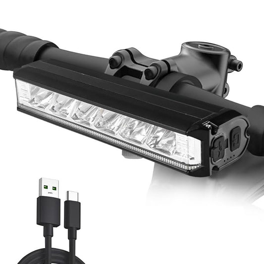 Brand new super bright aluminum alloy bicycle light - USB charging - ideal for mountain bike night rides - V1106-HECE-002