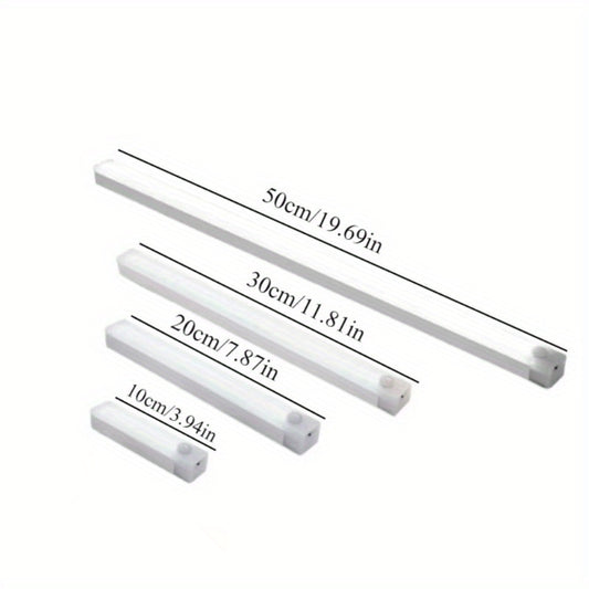Four multi-size magnetic LED motion sensor lights (three colors adjustable), USB rechargeable cabinet light, V1106-HEDJ-002