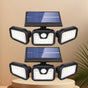 74 LED solar sensor lights with motion sensor, 3 brightness modes, outdoor wall lights, suitable for front V1106-HEDJ-004