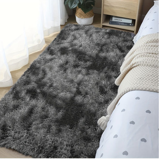 1 piece 200 * 160cm, soft plush carpet, non-slip plush fluffy carpet, tie-dye living room carpet, suitable V1106-HEDT-001