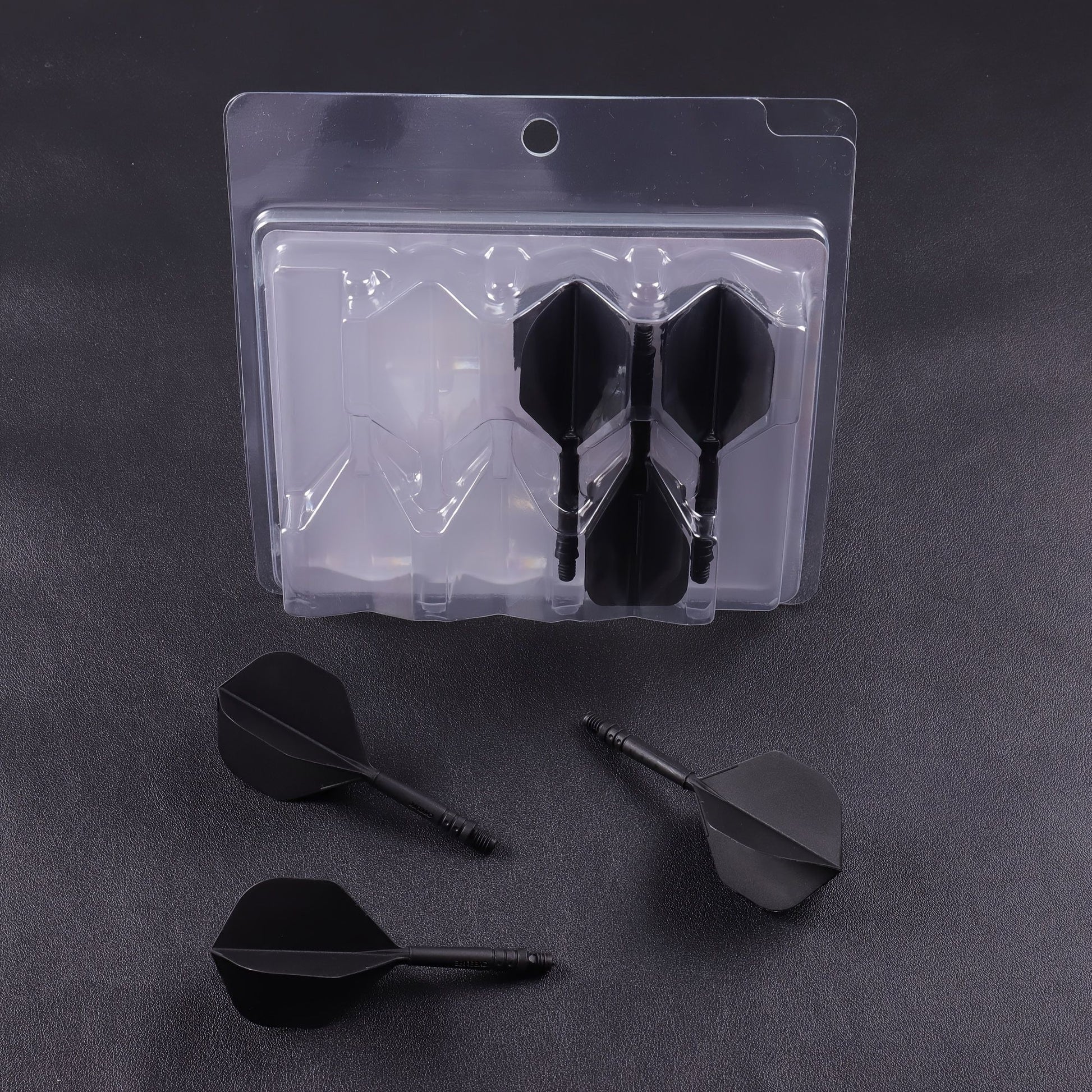WEDARTER flying dart tail fin cross-border hot sale 2BA threaded integrated modified PP tough plastic V1106-HEFB-001