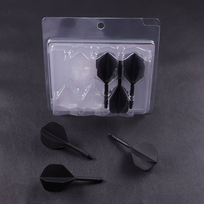 WEDARTER flying dart tail fin cross-border hot sale 2BA threaded integrated modified PP tough plastic V1106-HEFB-001