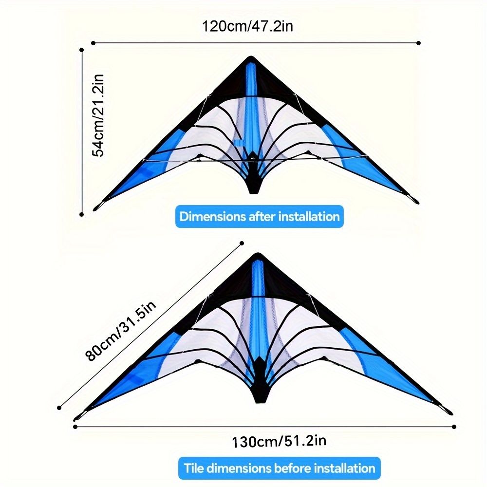 1.2-meter double-line stunt kite, lightning kite, Weifang kite, multi-line sport kite, suitable for 14+, line V1106-HEFZ-001