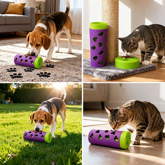New removable pet slow-food drool toy | chewable snack roller that consumes energy and relieves boredom, V1106-HEGG-001