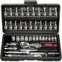 Basic automotive repair manual tool set, including a set of mechanical tools, including ratchet handle, V1106-HEGJ-001