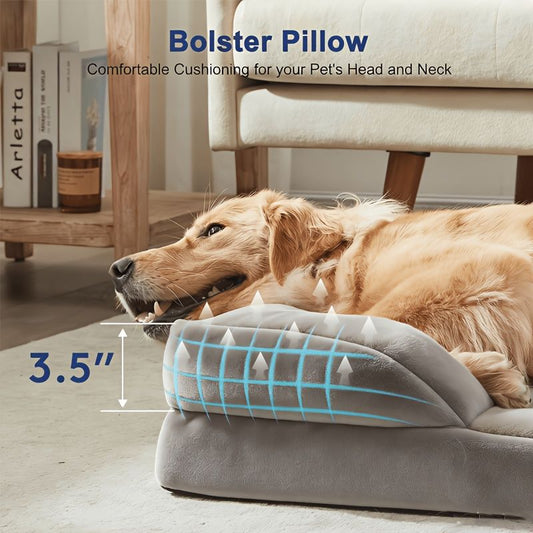 1 piece set XL size 102*80*18cm orthopedic foam dog bed, designed for super large dogs, C-shaped orthopedic V1106-HEGW-001