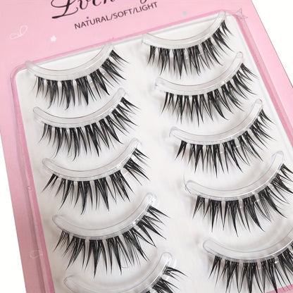 One-piece soft and comfortable false eyelashes natural simulation glue eyelashes reusable whole little devil V1106-HEJJM-001