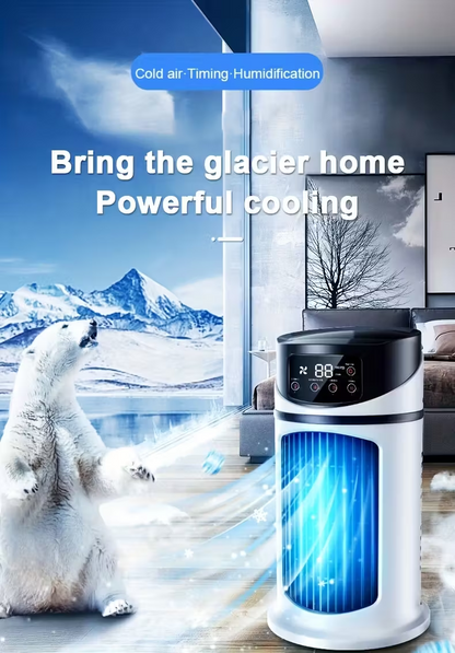3-second cooling technology! 6-speed USB portable air conditioner humidifier - super silent 25 decibels, V1106-HEKT-001