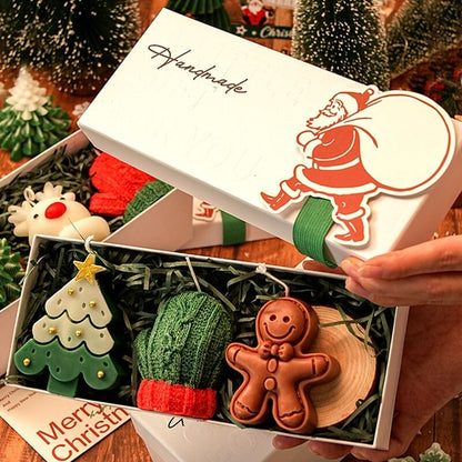 Christmas Creative Handmade Fragrance Candle Gift Box Christmas Tree Little Deer Shape Incense Candle Gift Box V1106-HELZ-001