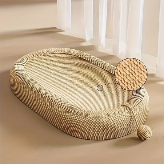Durable cat scratching board, built-in cat litter box, suitable for all seasons, cat claw care toy, suitable V1106-HEMM-001