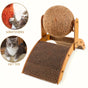 Ball cat scratching post, durable solid wood cat scratching board, vertical sisal scratching pad with V1106-HEMM-002
