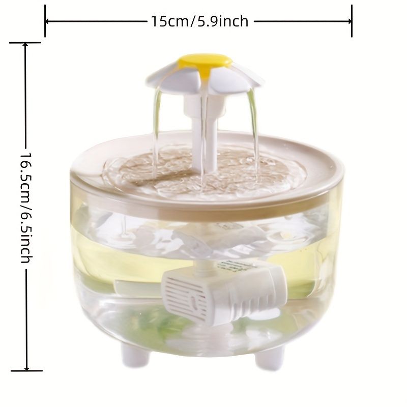 Large capacity cat water fountain, USB low voltage powered automatic pet water feeder, suitable for a variety V1106-HEMM-004