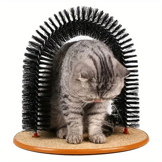 Cat grooming and scratching toys that cats can't resist - Cat Arch Self-Groomer: pamper your cat with V1106-HEMS-002