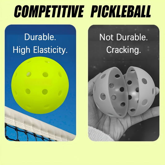 12pcs Pickleball , 40-hole seamless one-piece design, aerodynamic construction, excellent stability, rough V1106-HEPK-001