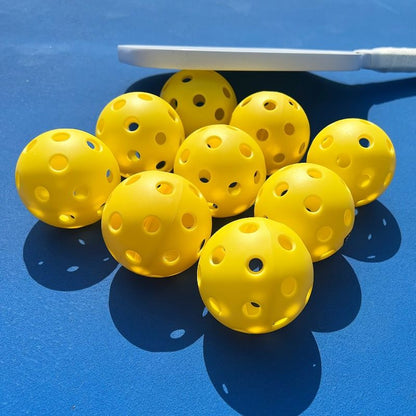 12pcs Pickleball, 40-hole seamless one-piece design, aerodynamic construction, excellent stability, rough V1106-HEPK-002