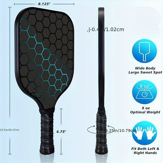 Double racket, Pickleball racket set, glass fiber graphite Pickleball racket set , Pickleball racket V1106-HEPK-003