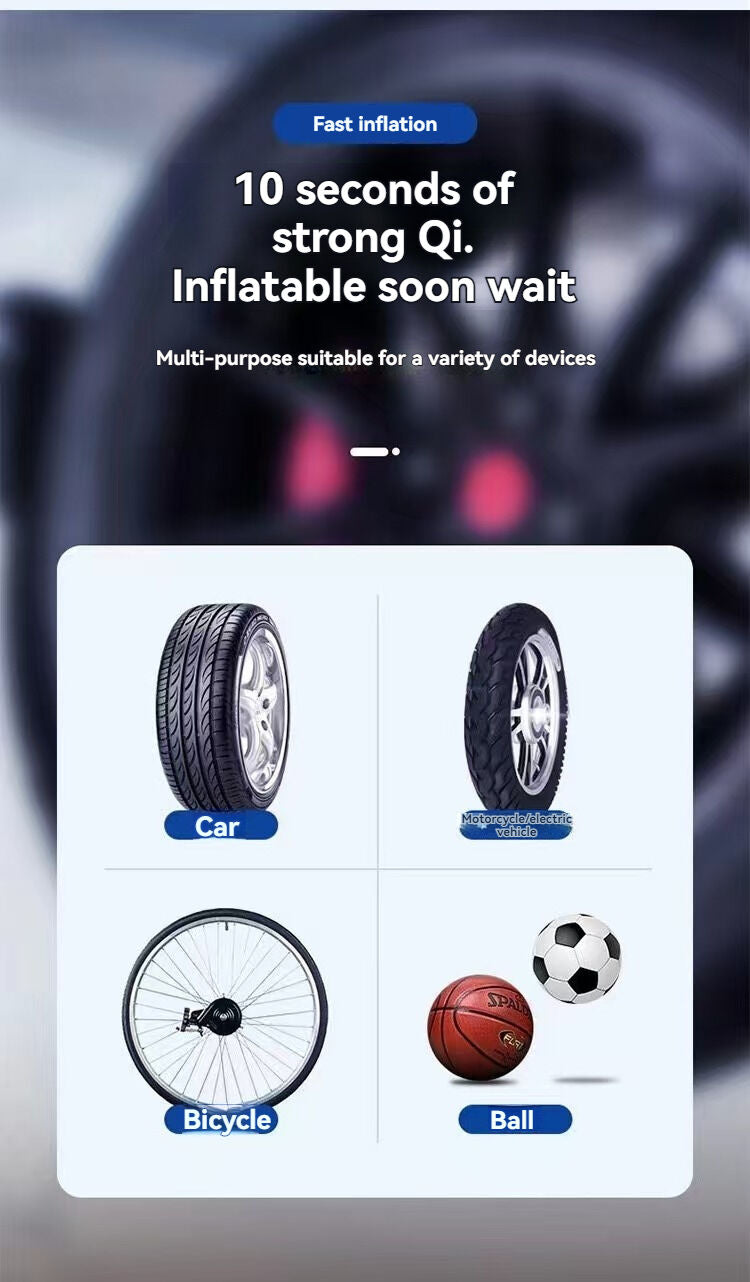 Car portable car motorcycle tire automatic inflator V1106-HEQB-001