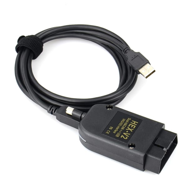 Car VCDS HEX-V 2 OBD2 diagnostic line, USB interface scanner with VCDS software, unlimited VIN, V1106-HEQC-002
