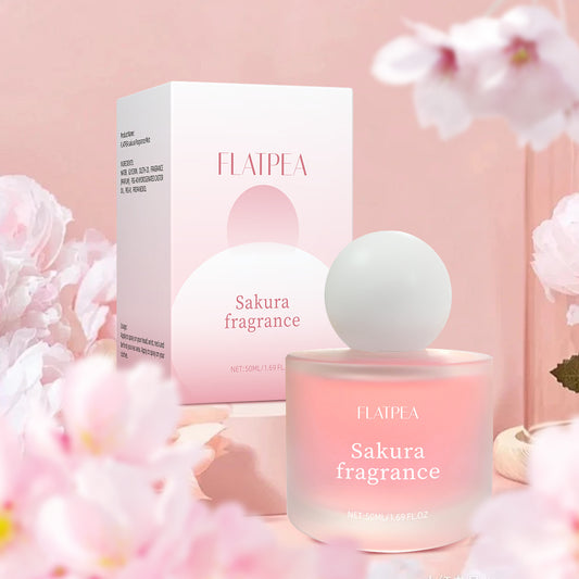 Hot-selling Cherry Blossom Women's Perfume Spray Natural Freshness Long-lasting Fragrance No Alcohol 50ml V1106-HEXS-001