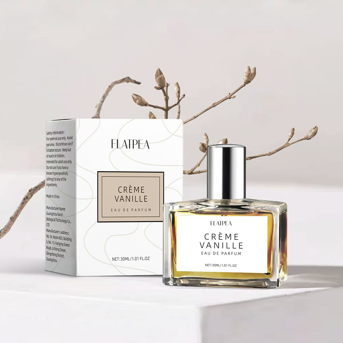 Best-selling cream vanilla perfume jasmine amber fragrance natural fresh long-lasting perfume V1106-HEXS-002