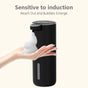 A 400mL bathroom liquid dispenser hand sanitizer sensor rechargeable wall-mounted automatic soap dispenser V1106-HEXS-004