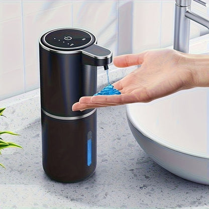 A 400mL bathroom liquid dispenser hand sanitizer sensor rechargeable wall-mounted automatic soap dispenser V1106-HEXS-004