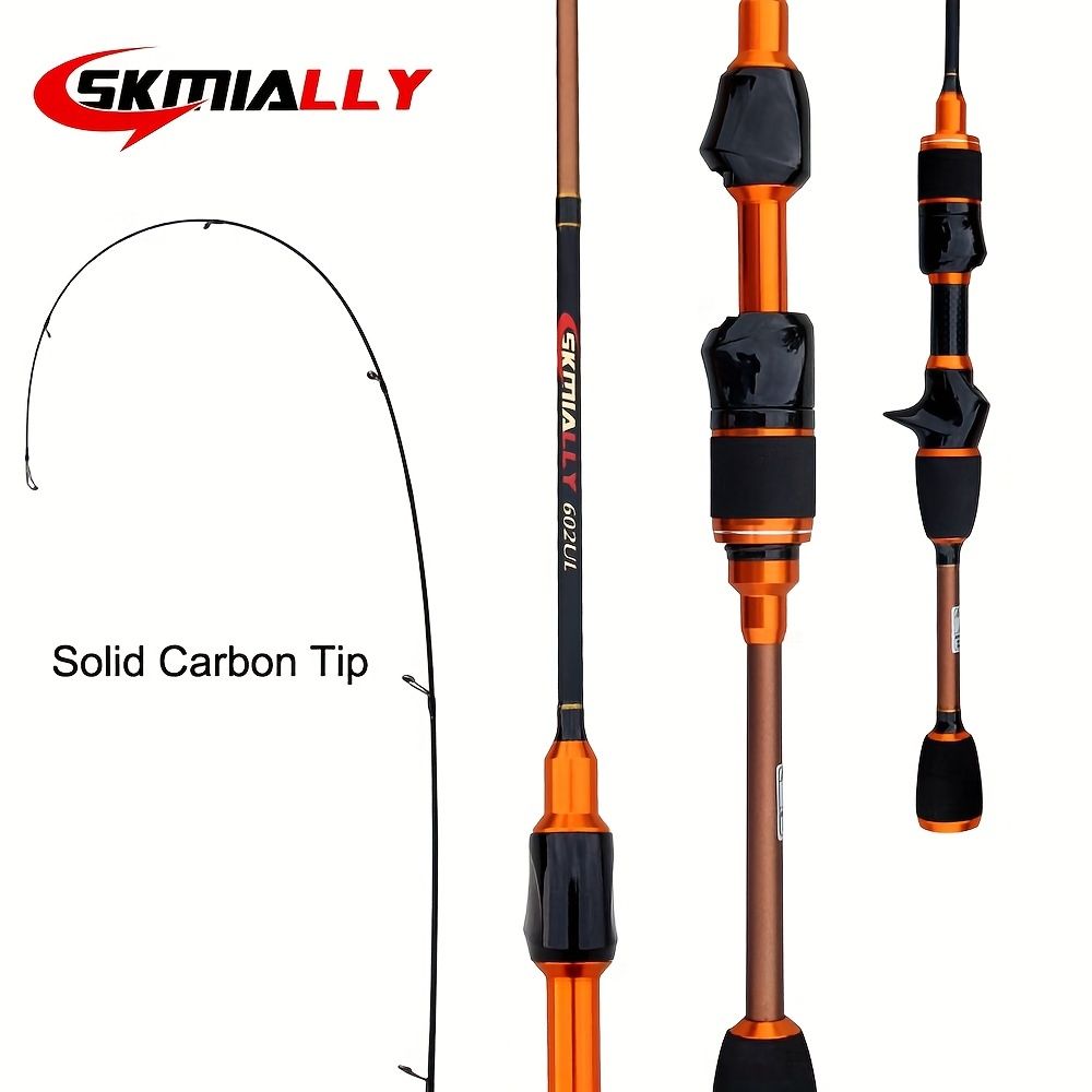 Ultra-light carbon micro-mouthe lures UL 1.8m ultra-soft solid straight handle slightly far-casting whitefish V1106-HEYJ-011