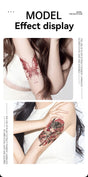 4PCS Half Arm Tattoo Sticker Resin Anime Colorful Waterproof One-time Tattoo Sticker V1106-WST-001