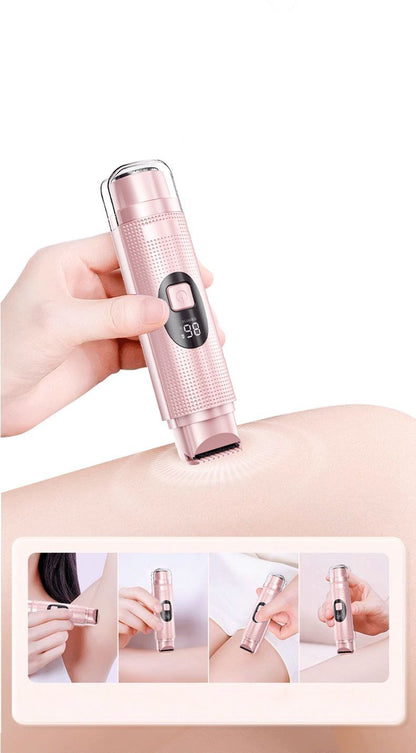 2-In-1 Hair Trimmer Portable Shaver Hair Removal Men'S Grooming Women'S - Blue - Size 20cm