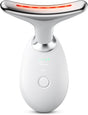 Face Neck Tool for Skin Care, Electric Neck Face Lifting Device for Wrinkle Removal - White - Size 89mm